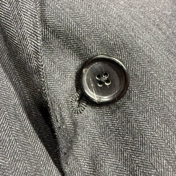 VASSI Couture Suit 2pc Super 130s Made in Italy Grey 52R 46x30 - Picture 5 of 13